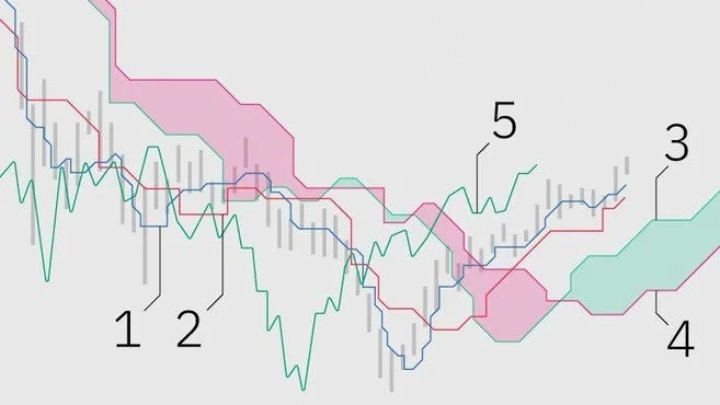 Ichimoku cloud lines