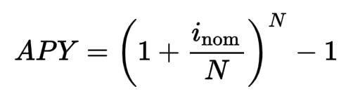 calculation of APY in crypto